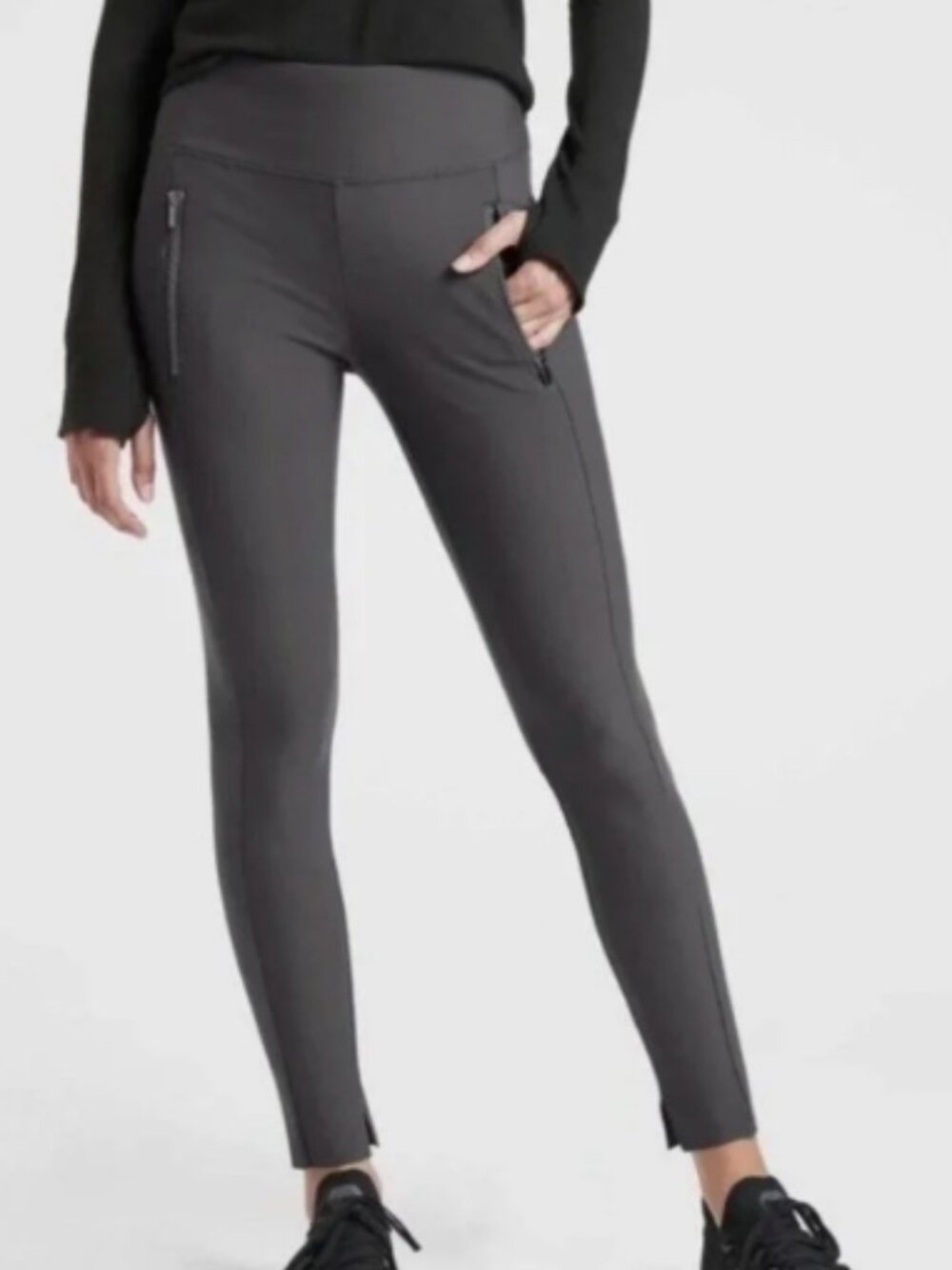 ATHLETA Stellar Tight Pants Gray Size Medium Tall